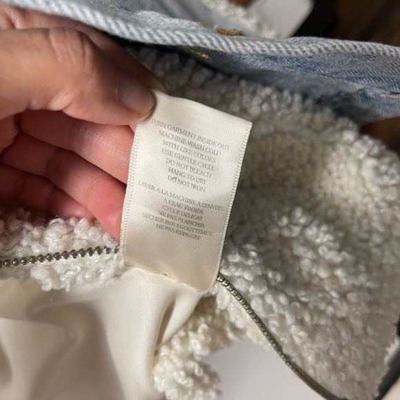 BLANKNYC Mixed Media Sherpa Faux-Fur Shell Jacket Oversized Fit Sz XS - Picture 10 of 16